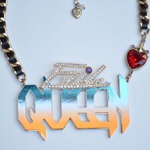 Betsey Johnson Disney Evil Queen Crystal Mirror Necklace